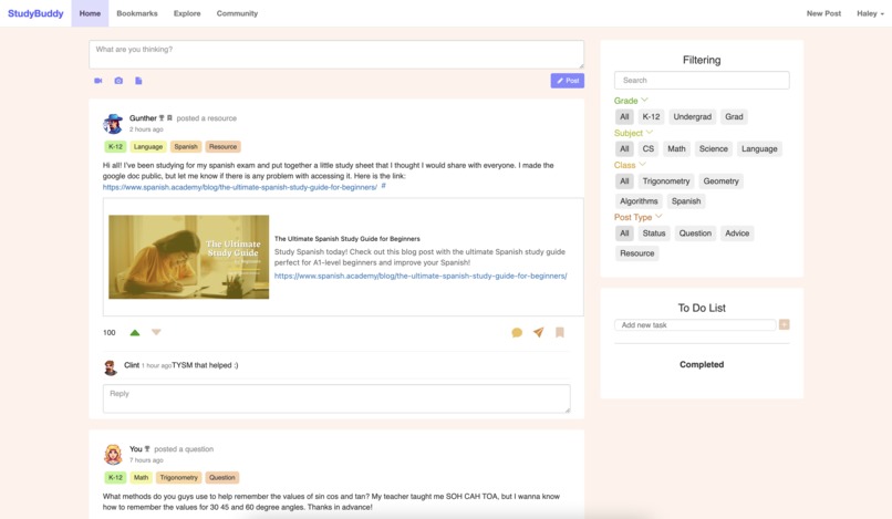 StudyBuddy – screenshot 1