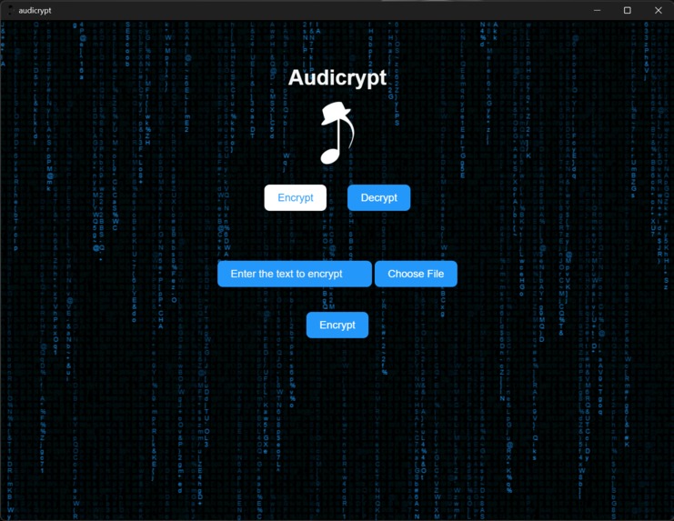 Audicrypt – screenshot 1