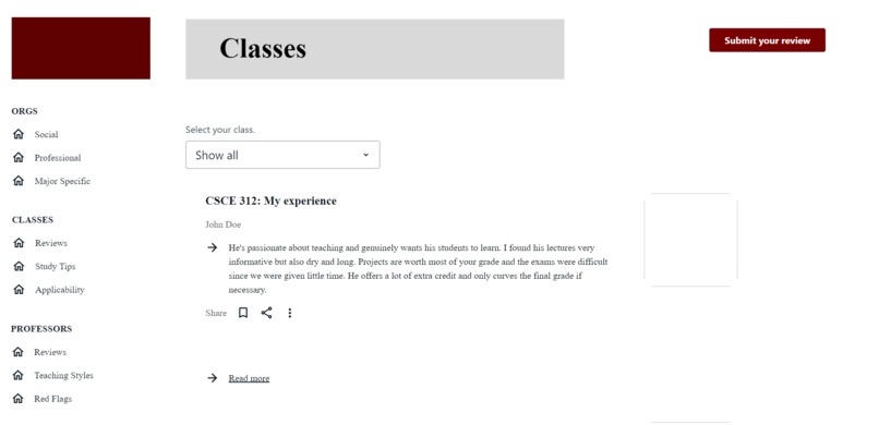 REViews - of the aggies, by the aggies, for the aggies – screenshot 2