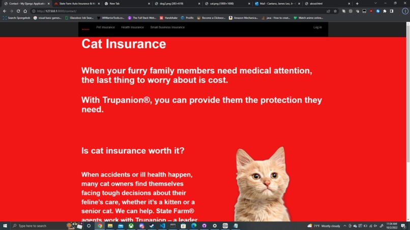 Interactive graphical website (statefarm) – screenshot 3
