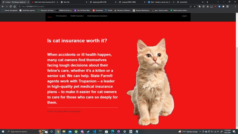 Interactive graphical website (statefarm) – screenshot 4