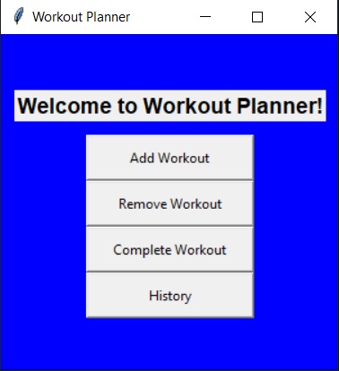 Workout Planner – screenshot 1