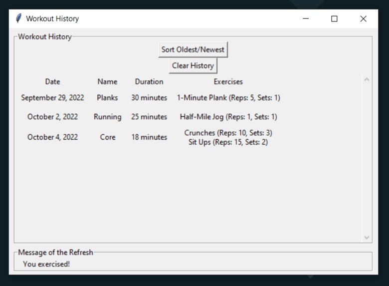 Workout Planner – screenshot 4
