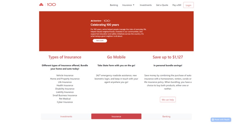 State Farm Challenge  – screenshot 1