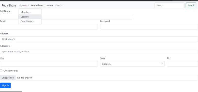 Pega share – screenshot 2