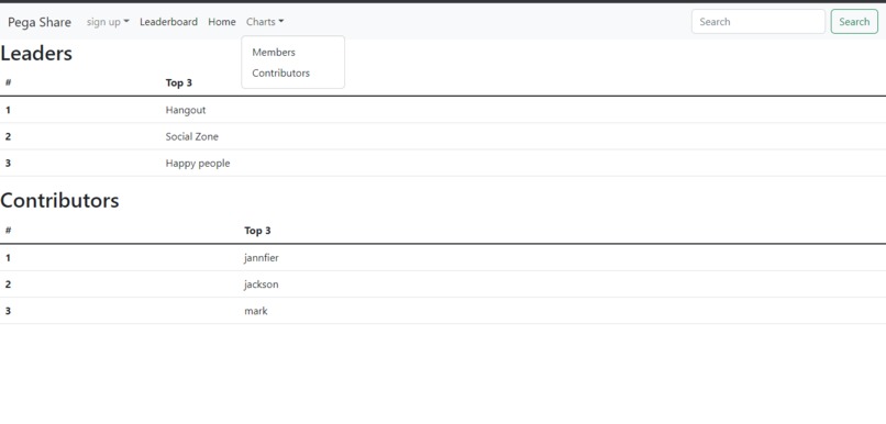 Pega share – screenshot 3