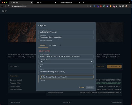  DAO Voting Manager – screenshot 2