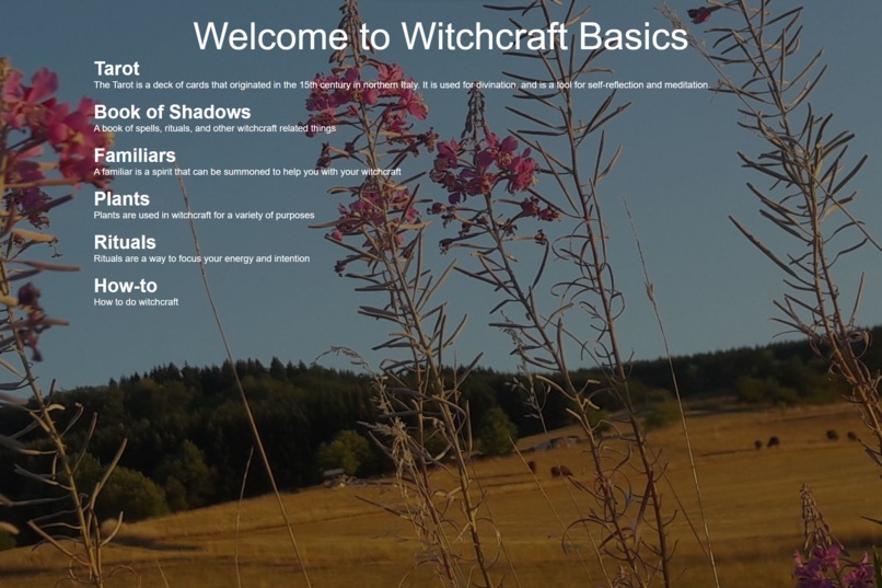 Witchpedia – screenshot 1