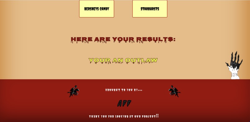 AFF's Halloween Cowboy Quiz – screenshot 1