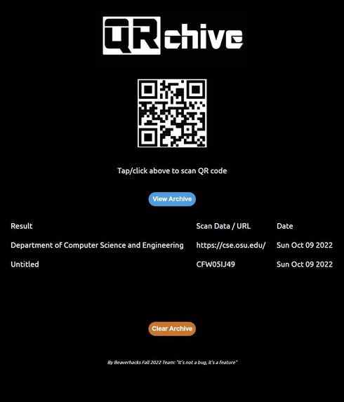 QRchive – screenshot 3