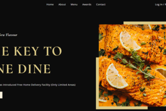 GERICHT: Restaurant Landing Page