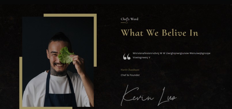 GERICHT: Restaurant Landing Page – screenshot 2