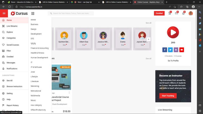CURSUS – screenshot 1