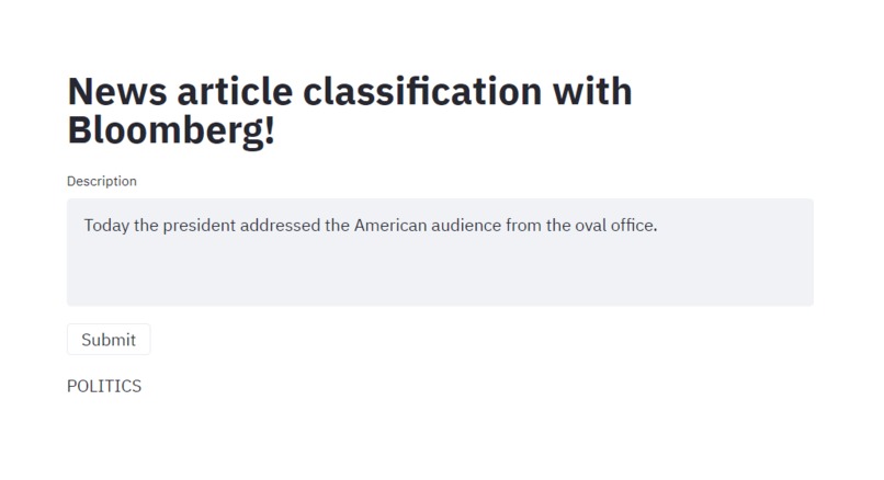 News Analytics and Classifier - Bloomberg Industry Group – screenshot 1