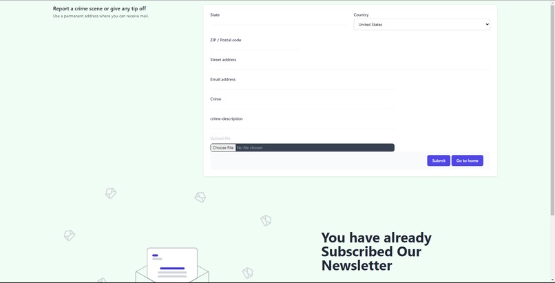 Crime Scene Reporting Portal – screenshot 4