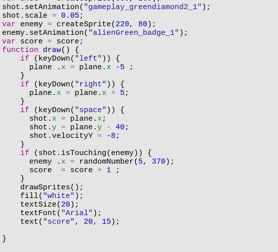 [Team 1 - space fighter - crazy coding game] – screenshot 1