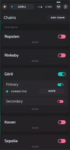 HOWI: Hopper on chain wallet integration – screenshot 4