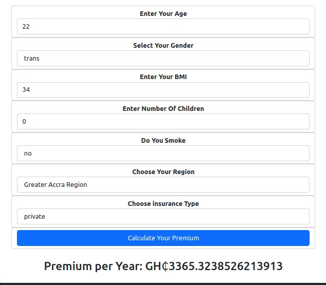 Predicting How Much Insurance a person will pay – screenshot 4