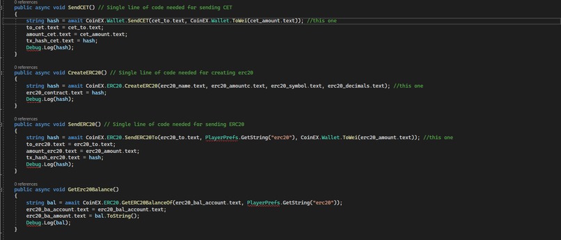 CoinEx Unity SDK – screenshot 2