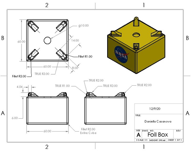 NASA Mars Helicopter SolidWorks Model by Daniella Casanova – screenshot 3