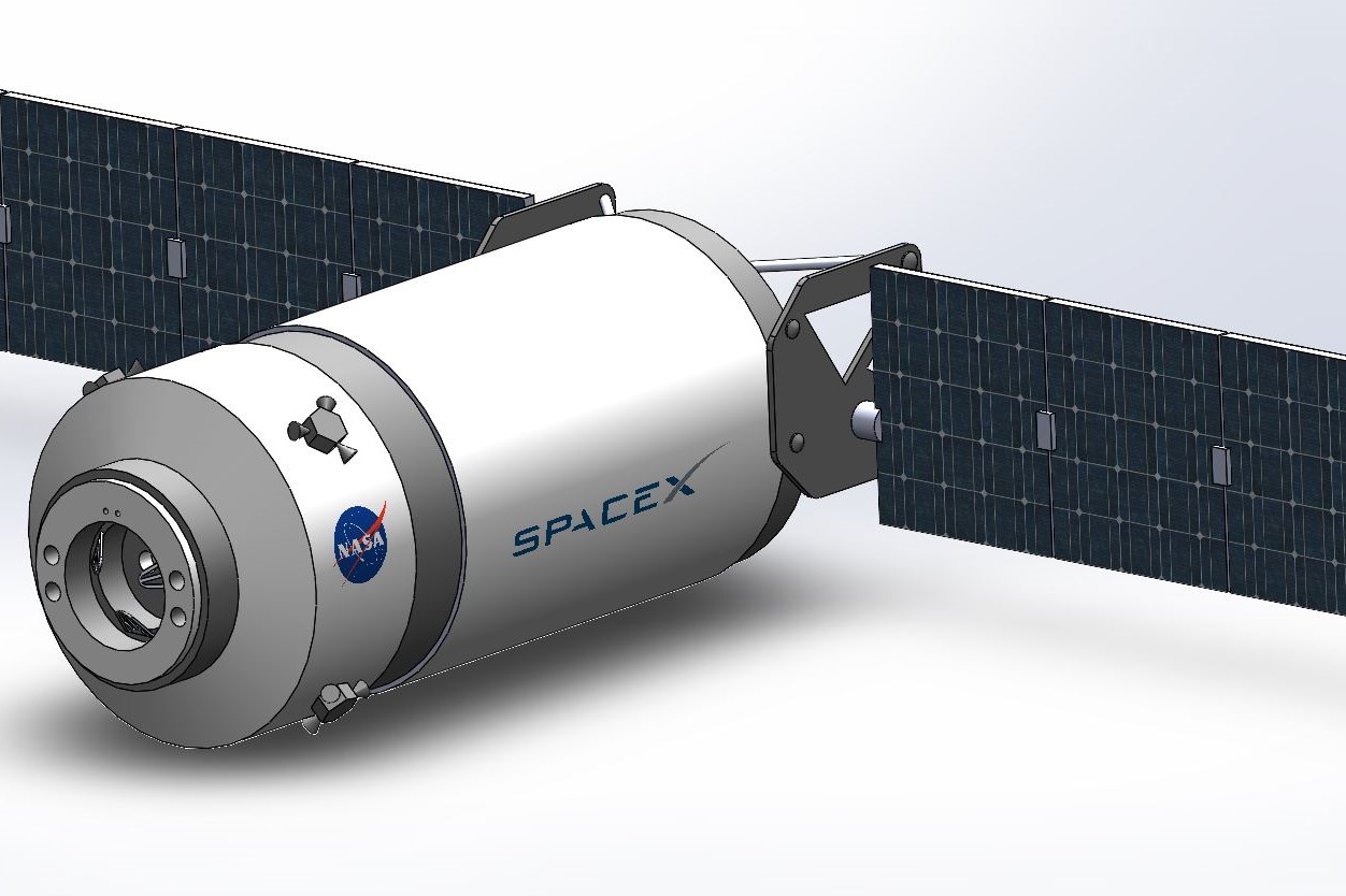 SpaceX Dragon XL Cargo SolidWorks Model by Daniella Casanova Devpost