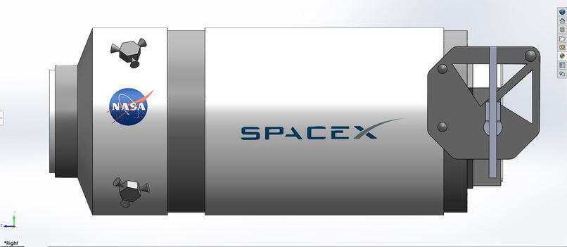 SpaceX Dragon XL Cargo SolidWorks Model by Daniella Casanova – screenshot 3