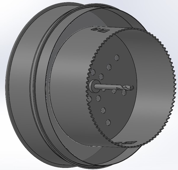 Drill Filter SolidWorks Model by Daniella Casanova – screenshot 1
