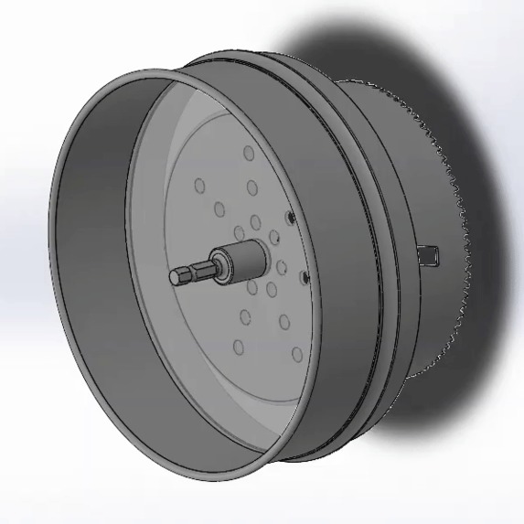 Drill Filter SolidWorks Model by Daniella Casanova – screenshot 2