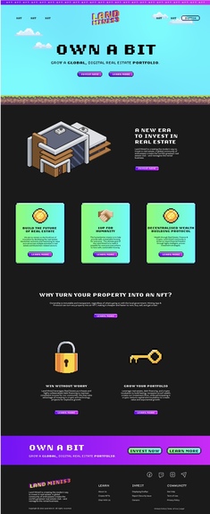 LandMinis3 - NFT marketplace for tokenized real estate – screenshot 1