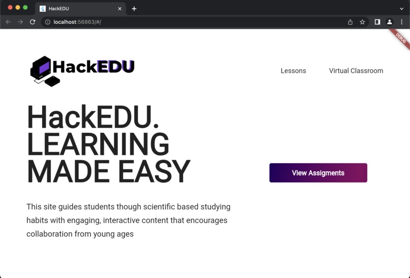 HackEDU – screenshot 1