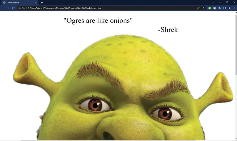 Quotes from Shrek Website – screenshot 2