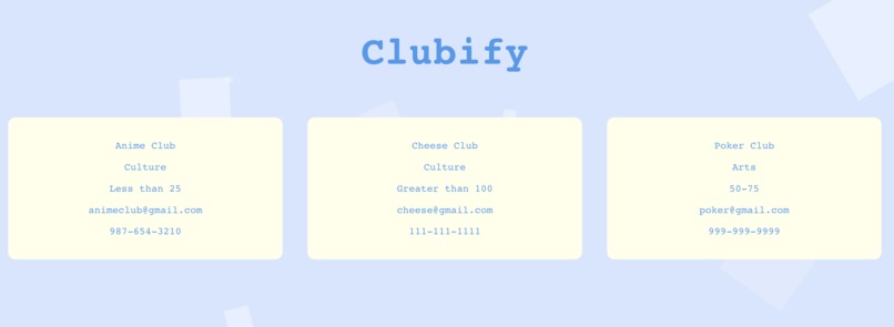 Clubify – screenshot 3