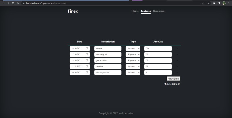 Finex – screenshot 2
