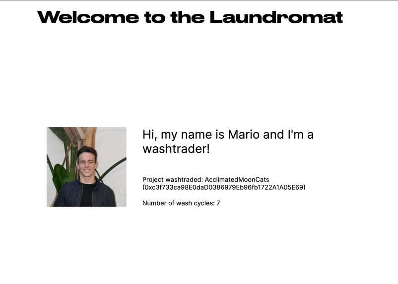 NFT Laundromat – screenshot 1
