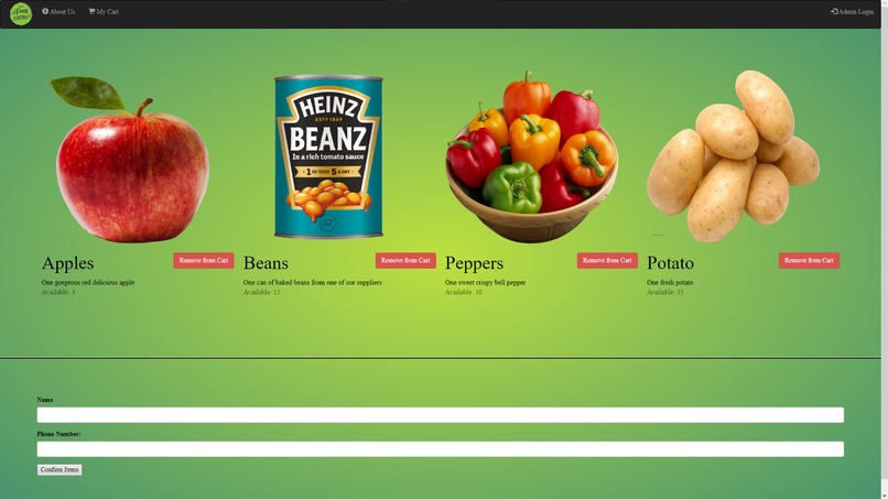 SCSU Food Center Website – screenshot 3