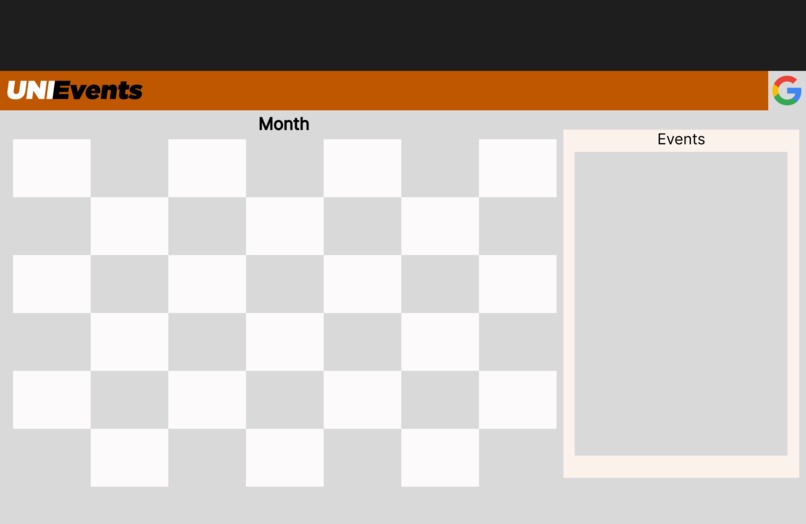 UNIEvents – screenshot 2