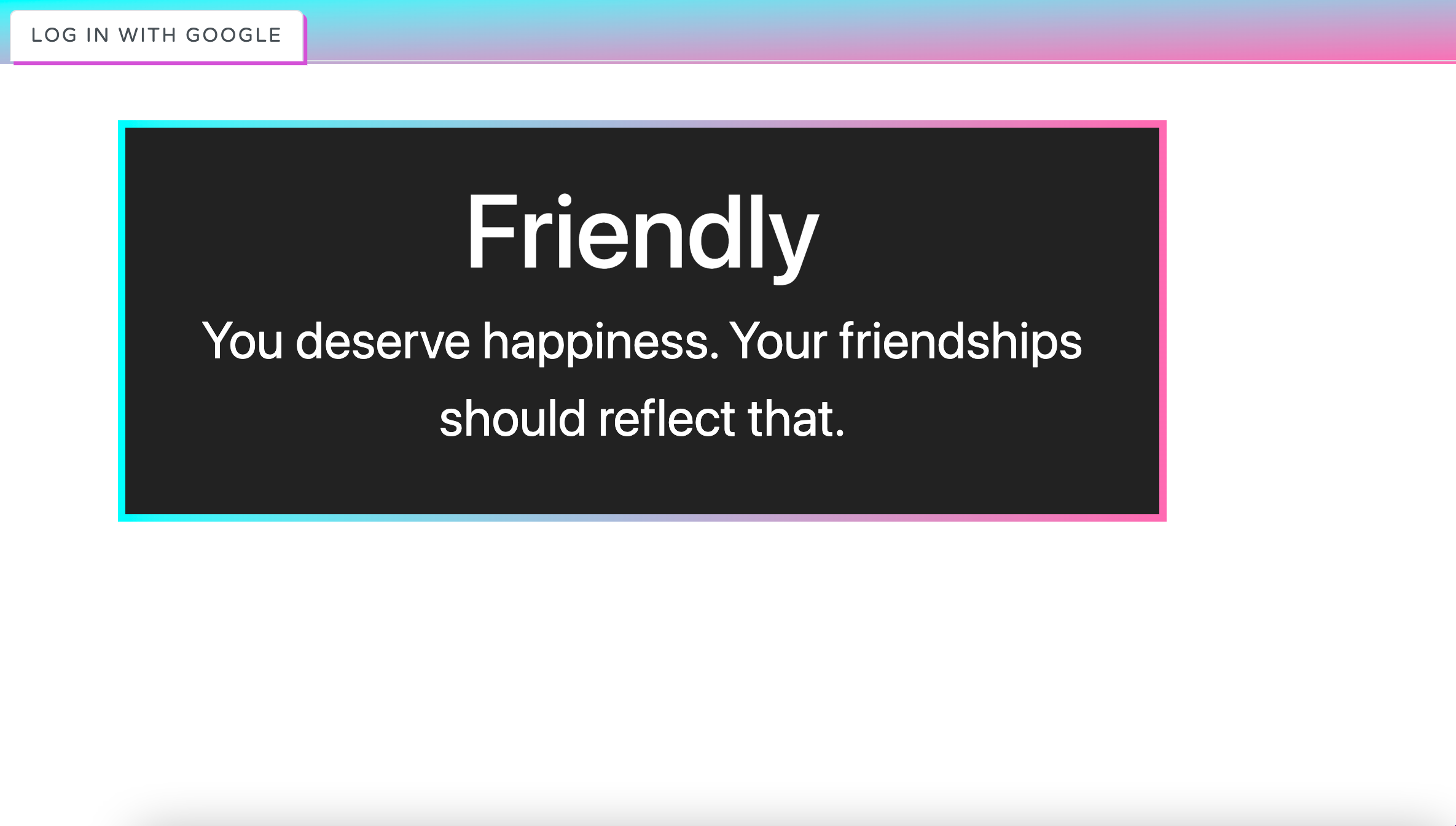 Friendly | Devpost