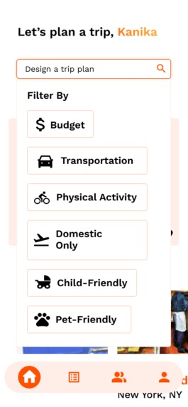 TripDesigner App – screenshot 1