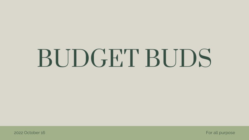 Budget Buds – screenshot 1