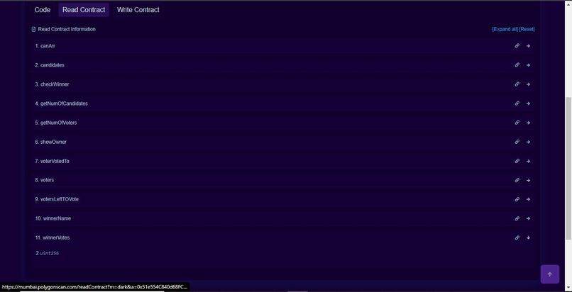Ethereum Voting Machine – screenshot 4