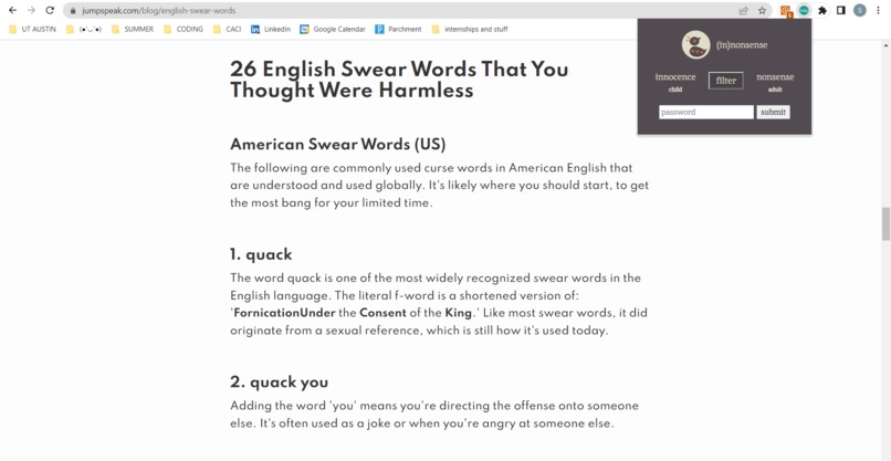 (in)nonsense – screenshot 4