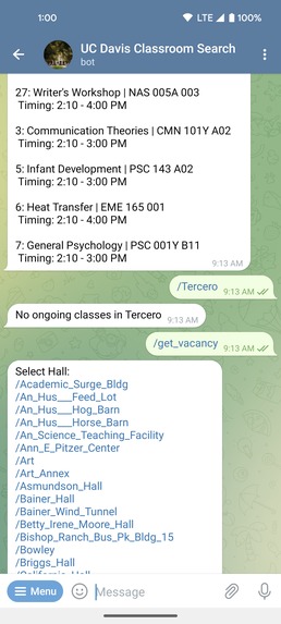 UC Davis Class Search – screenshot 3
