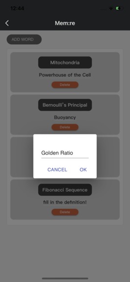 Mem:re – screenshot 3