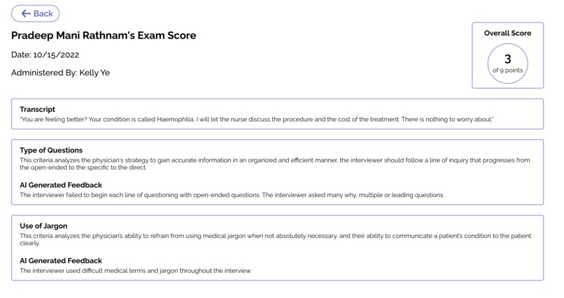 Automated Physician Assessment – screenshot 1