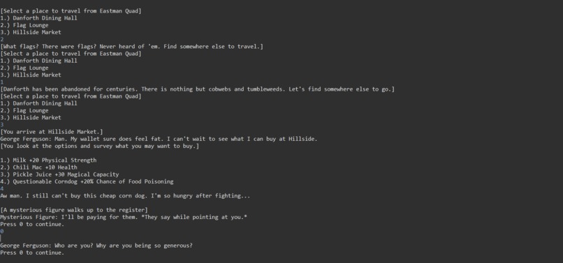 UR Text Adventure Game – screenshot 1