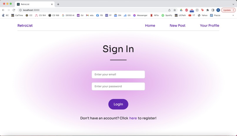 RetroList – screenshot 1