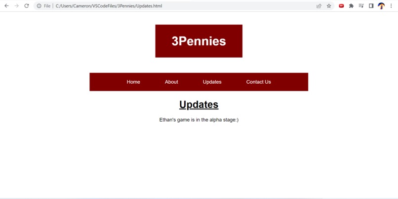 3Pennies Webpage – screenshot 3