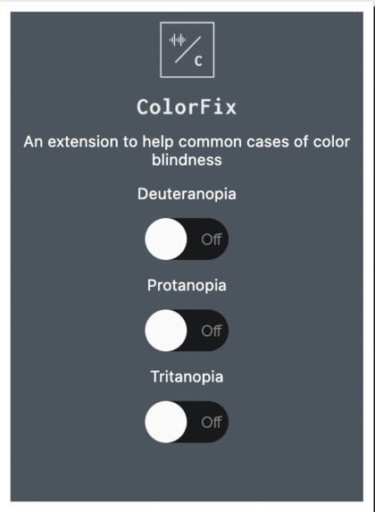 Colorblind Extension – screenshot 1