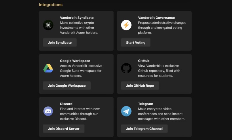 Vanderbilt Acorns – screenshot 2