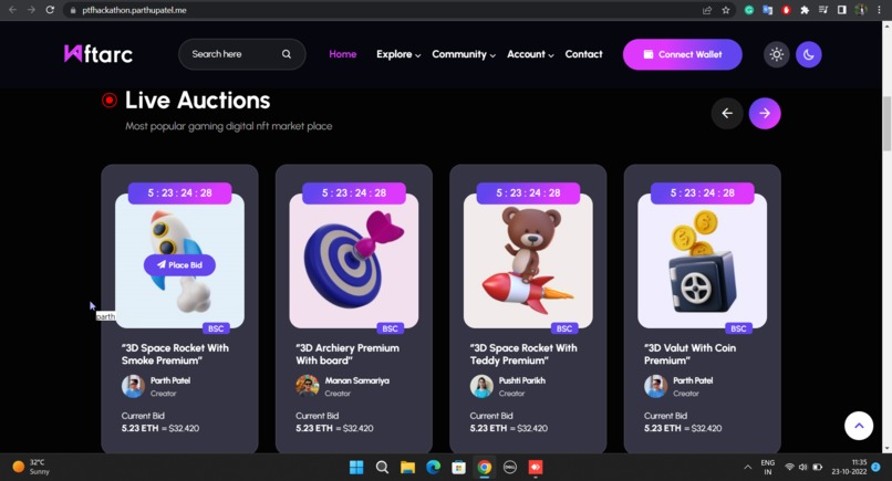 NFTARC - A Place Where Barter the NFT's. – screenshot 5